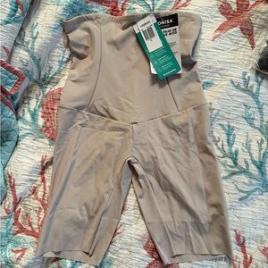 Tan Shapewear Bodysuit with Scoop Neckline